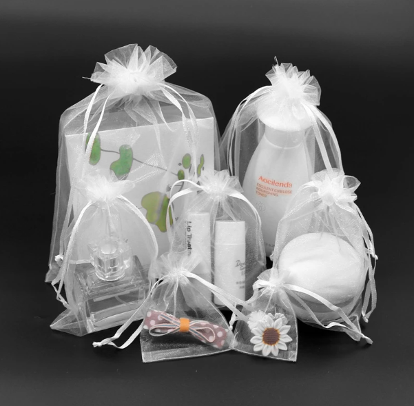 50 BOLSAS DE ORGANZA 11 X 16 CMS. BLANCAS - 4