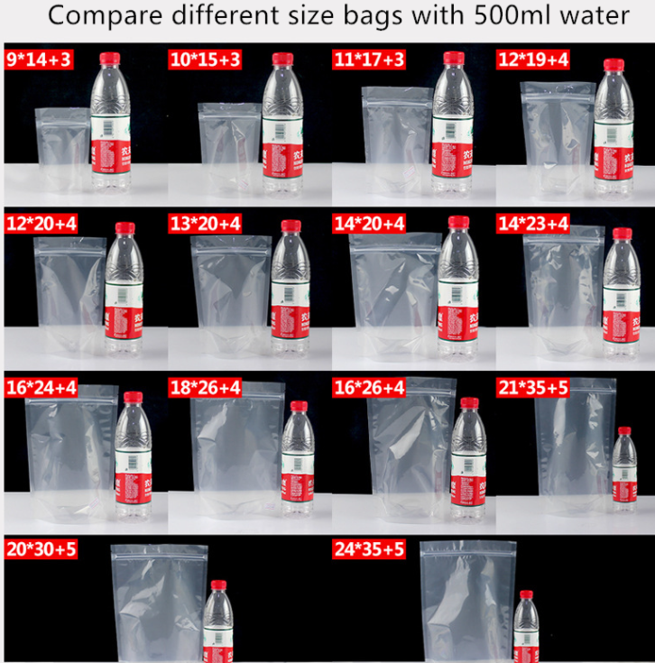 50 BOLSAS PLÁSTICAS TRANSPARENTES 15X22+4 CMS, RESELLABLES - 6