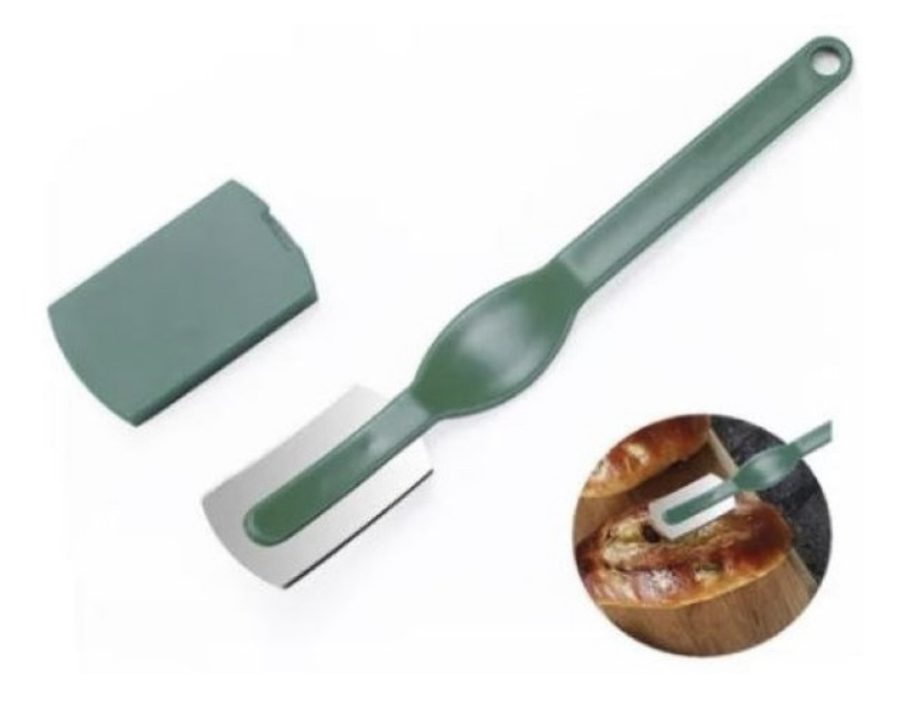 GREÑADOR CORTADOR DE PAN CON CUBIERTA PROTECTORA PARA HOJA - 7