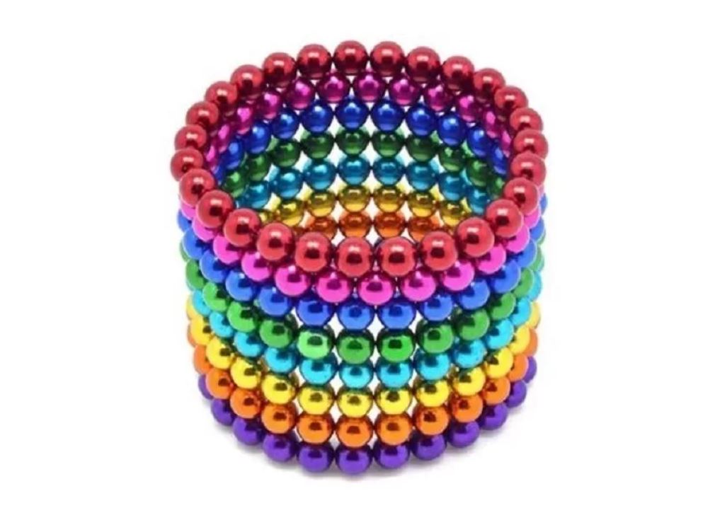CUBO MAGNÉTICO 216 BOLITAS 5MM MUTICOLOR - 4