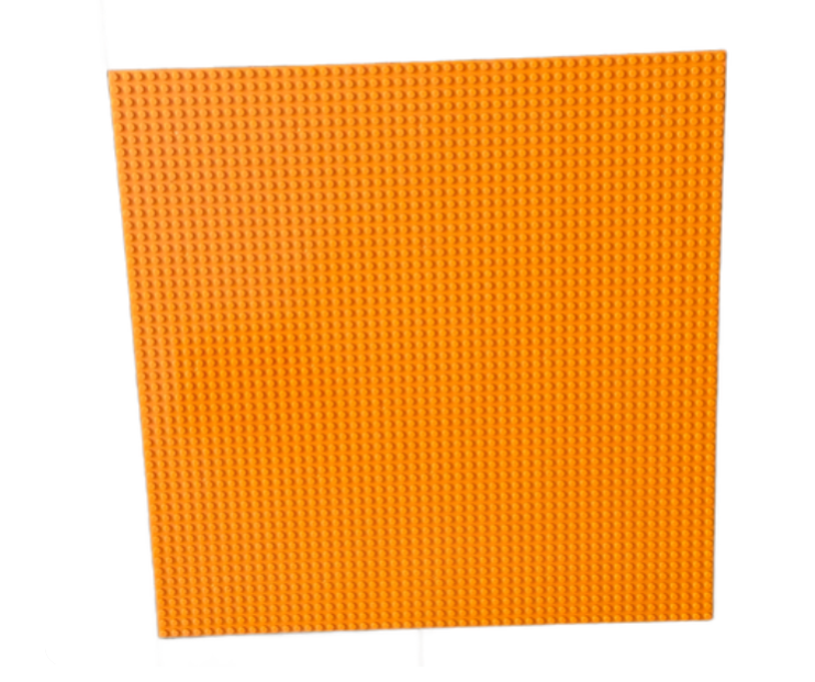 PLACA BASE COMPATIBLE CON LEGO 40 CM 50X50 PUNTOS NARANJA - 1