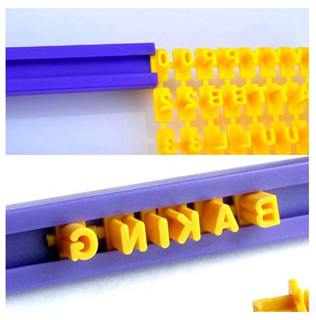 MOLDES LETRAS NUMEROS PARA ESCRIBIR SOBRE GALLETAS Y FONDANT - 1
