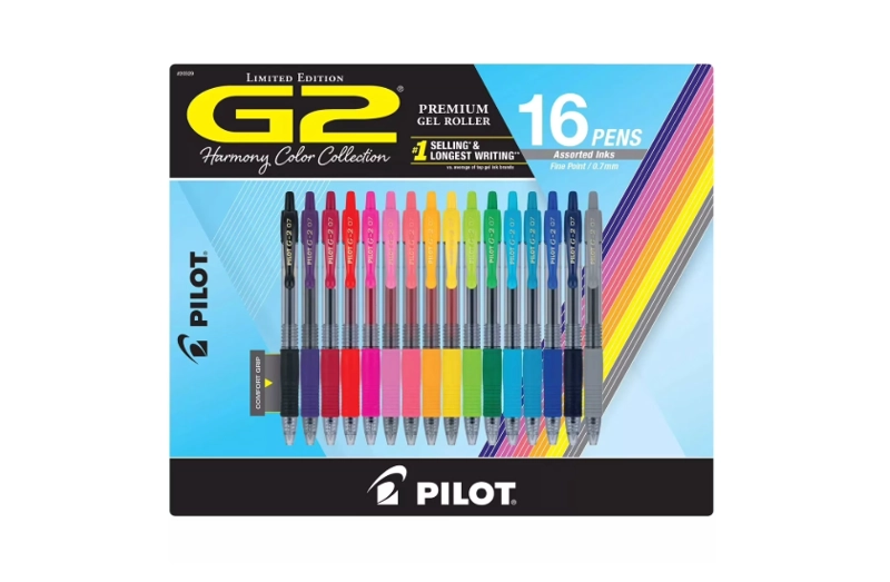 LÁPICES PILOT G2 PREMIUM GEL ROLLER ASSORTED INK, PUN FINO 0,7 MM 16 MULTICOLOR - 1