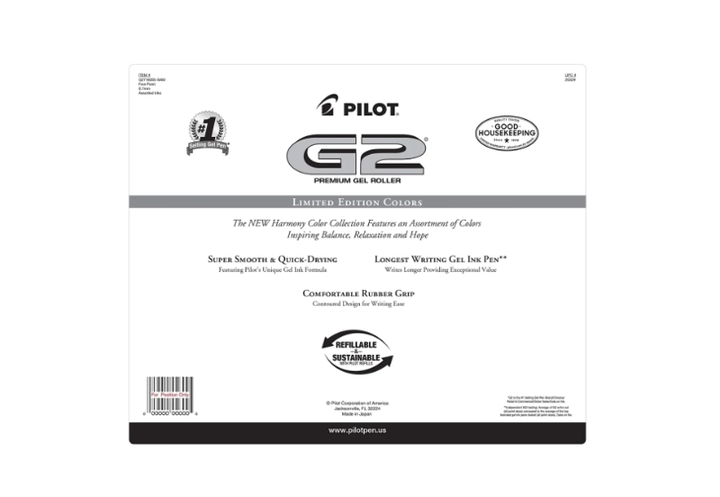LÁPICES PILOT G2 PREMIUM GEL ROLLER ASSORTED INK, PUN FINO 0,7 MM 16 MULTICOLOR - 5
