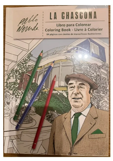 LIBRO PARA PINTAR LA CHASCONA PABLO NERUDA - 1