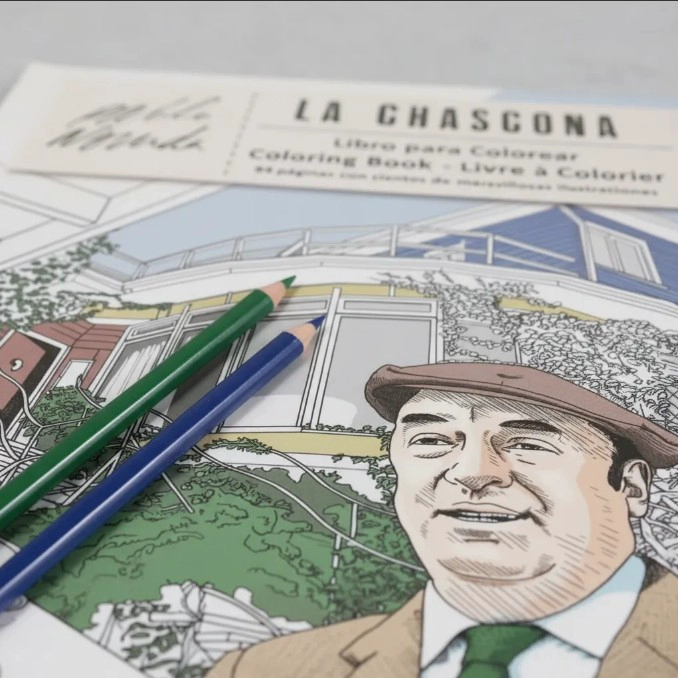 LIBRO PARA PINTAR LA CHASCONA PABLO NERUDA - 5