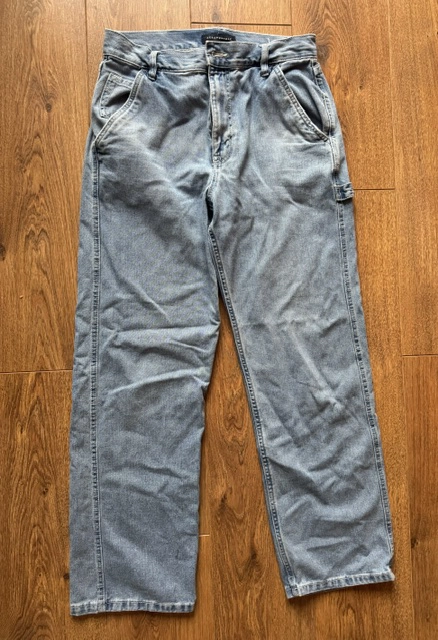 JEANS AEROPOSTALE CORTE RECTO AZUL CLARO MUJER TALLA 10/28 (USADO) - 2