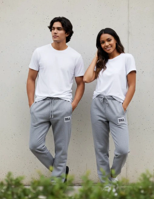 Pantalón Buzo Lefties Xs Algodón Gris Parche Usa Poco Uso - 1