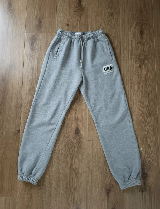Pantalón Buzo Lefties Xs Algodón Gris Parche Usa Poco Uso - 2
