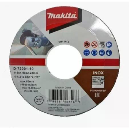 DISCO CORTE ACERO INOX 4 1/2''X1MM - MAKITA - 3