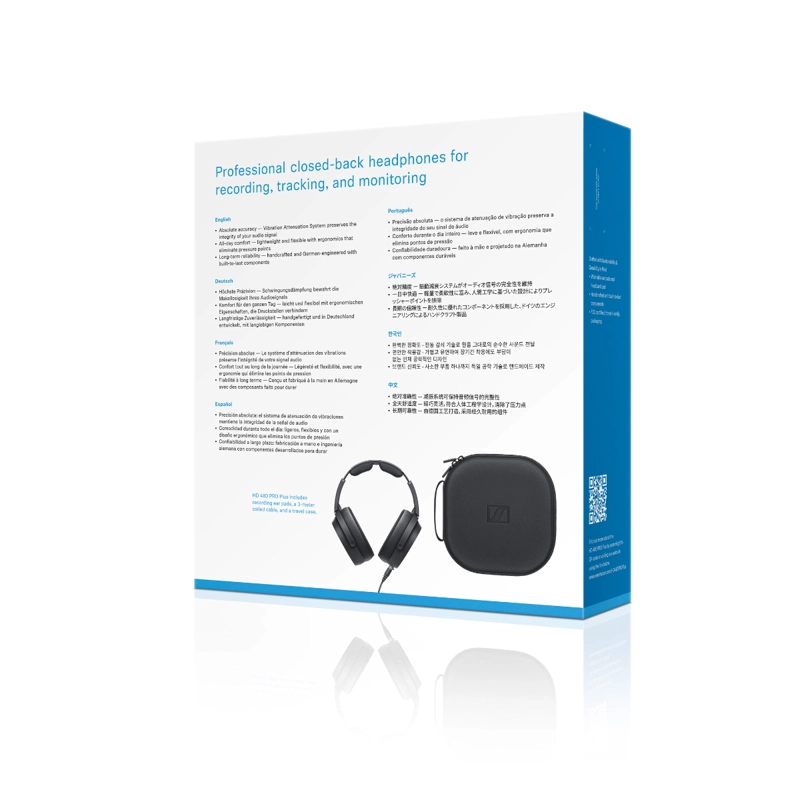 AUDIFONOS MONITOREO CERRADOS SENNHEISER HD 480 PRO PLUS - 9