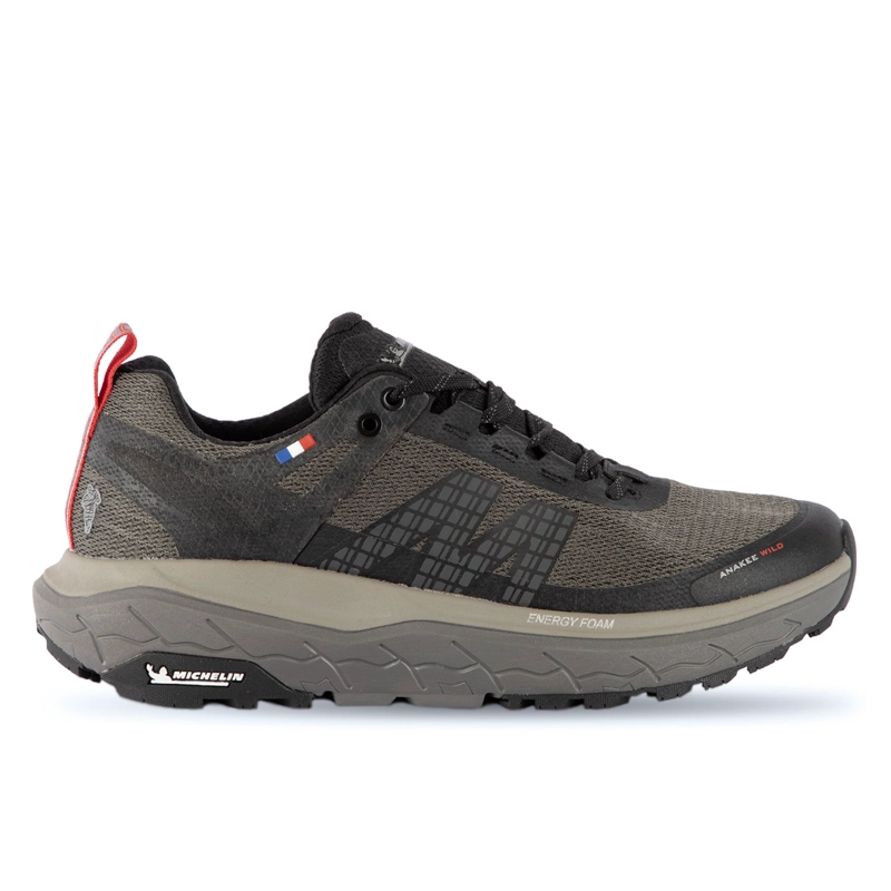 ZAPATILLA TRAIL RUNNING NEGRO KAKI HOMBRE MICHELIN FOOTWEAR AW01 - 1