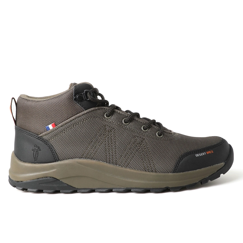 ZAPATILLA BOTIN SENDERISMO HOMBRE CAQUI NEGRO MICHELIN DR37 - 1
