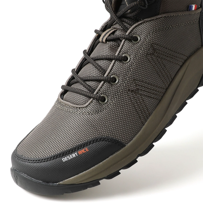 ZAPATILLA BOTIN SENDERISMO HOMBRE CAQUI NEGRO MICHELIN DR37 - 5