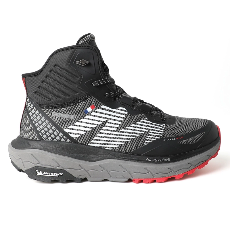 BOTIN ZAPATILLA IMPERMEABLE HOMBRE GRIS NEGRO MICHELIN AW06 - 1