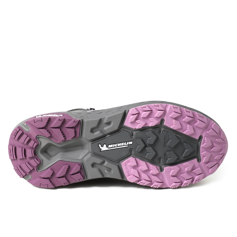 BOTIN IMPERMEABLE CAÑA ALTA NEGRO ROSA MUJER MICHELIN AW06 - 2