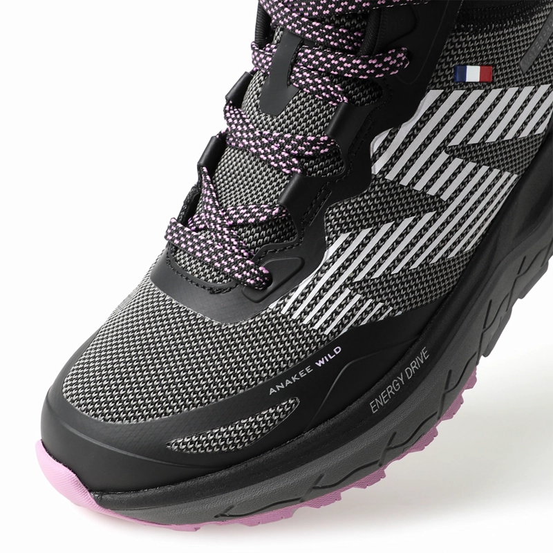 BOTIN IMPERMEABLE CAÑA ALTA NEGRO ROSA MUJER MICHELIN AW06 - 5