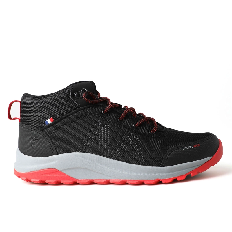 BOTIN OUTDOOR CAÑA ALTA NEGRO ROJO HOMBRE MICHELIN DR37 - 1