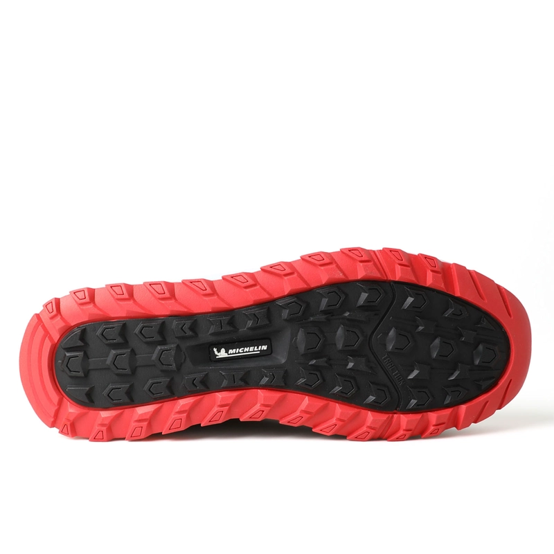 BOTIN OUTDOOR CAÑA ALTA NEGRO ROJO HOMBRE MICHELIN DR37 - 2