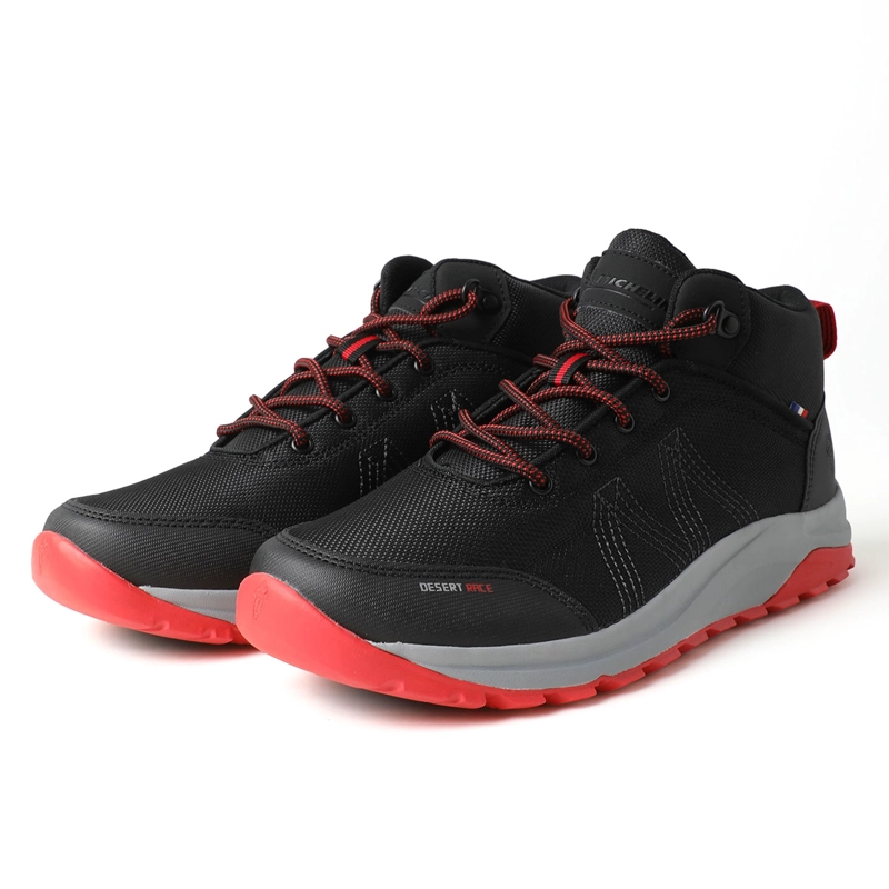 BOTIN OUTDOOR CAÑA ALTA NEGRO ROJO HOMBRE MICHELIN DR37 - 4