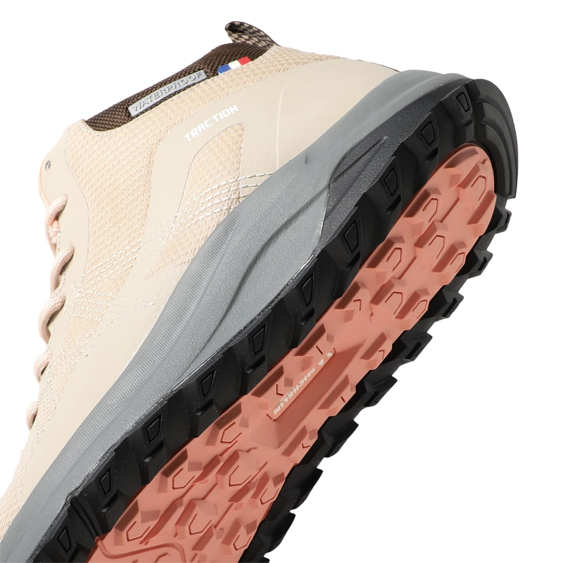 ZAPATILLA BOTIN SENDERISMO MUJER BEIGE ROSA MICHELIN DR09 - 6