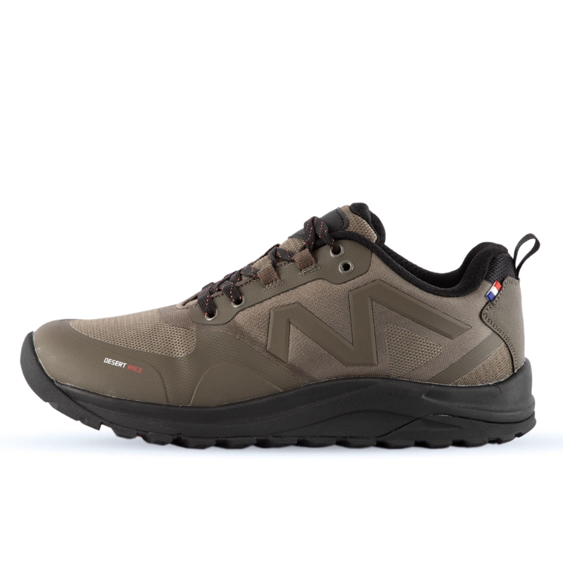 ZAPATILLA HIKING SENDERISMO HOMBRE TAUPE ROJO MICHELIN DR28 - 9