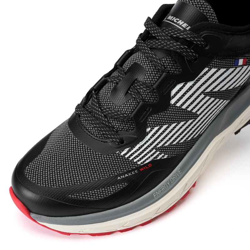 ZAPATILLA TRAIL RUNNING HOMBRE COLOR NEGRO Y ROJO MICHELIN AW05 - 5