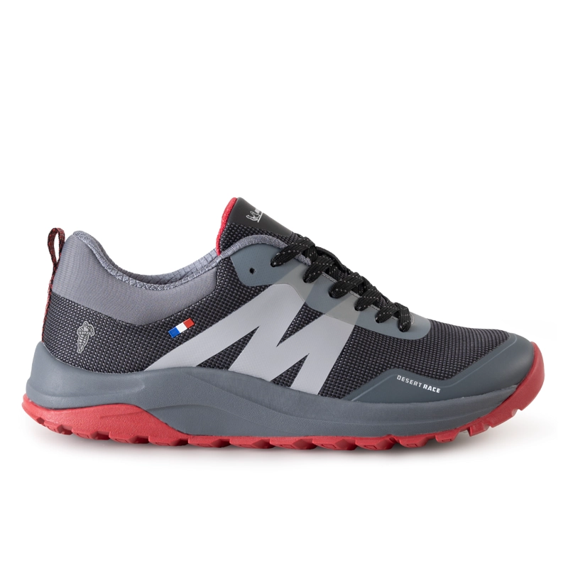 ZAPATILLA OUTDOOR HOMBRE MICHELIN GRIS CARBON ROJO DR40 41