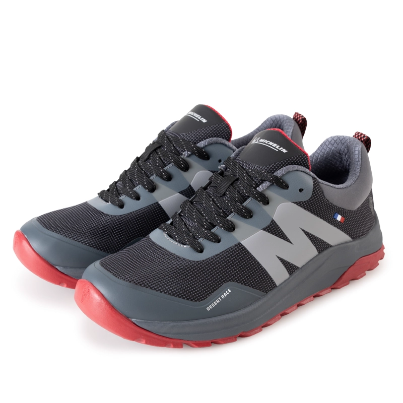 ZAPATILLA OUTDOOR HOMBRE MICHELIN GRIS CARBON ROJO DR40 - 4