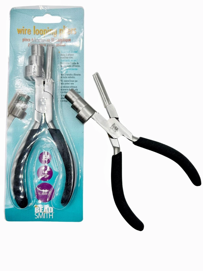 PINZA TIPO MANDRIL REDONDA BEADSMITH PL46. - 1
