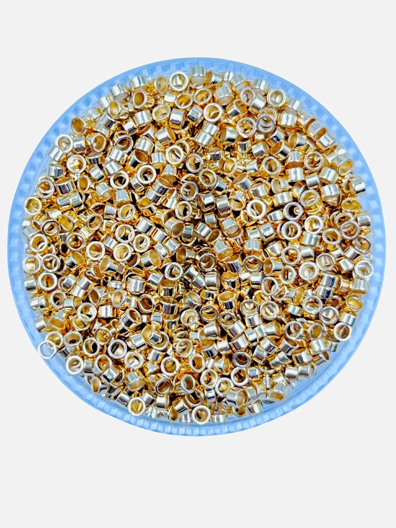 GRAPAS DE TAPANUDOS PARA BISUTERIA DE BAÑO DE ORO 5GR TAMAÑO TALLA UNICA AC0516 - 1
