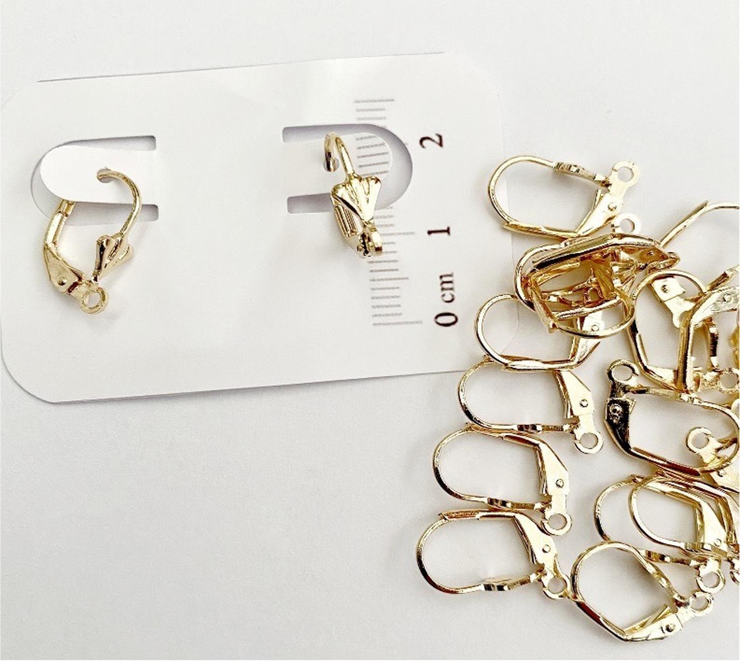 SET X6 PARES DE BASES DE AROS CON BAÑO DE ORO MODELO 1 AC4923 - 1