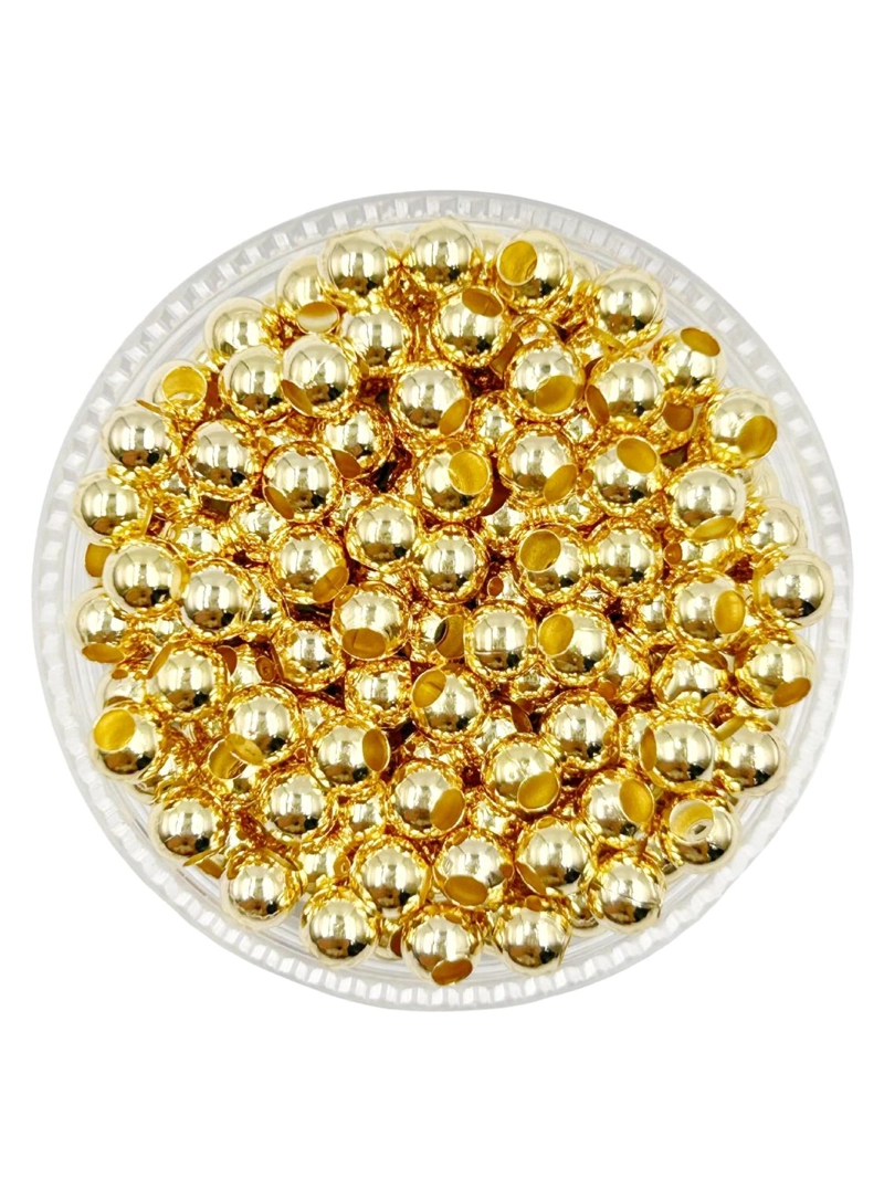 BALINES GRANDES PARA BISUTERIA DE BAÑO DE ORO 5GR TAMAÑO TALLA UNICA BOL4X2 - 1