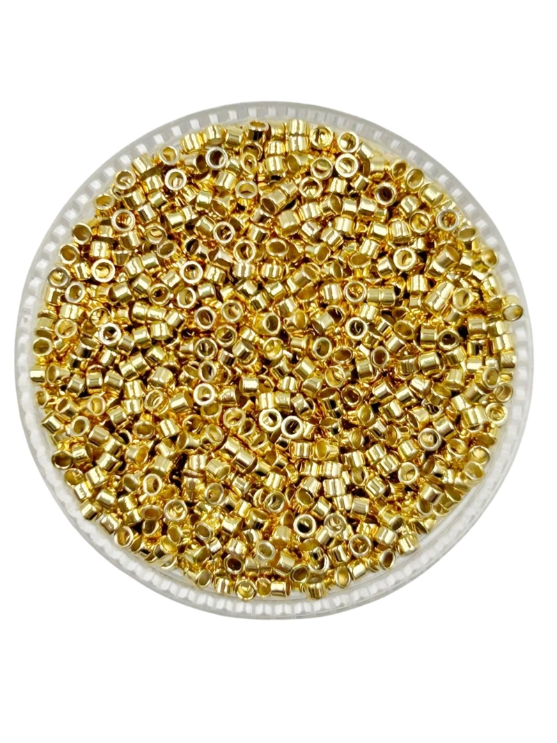GRAPAS DE TAPANUDOS PARA BISUTERIA DE BAÑO DE ORO 5GR TAMAÑO TALLA UNICA AC0291 - 1