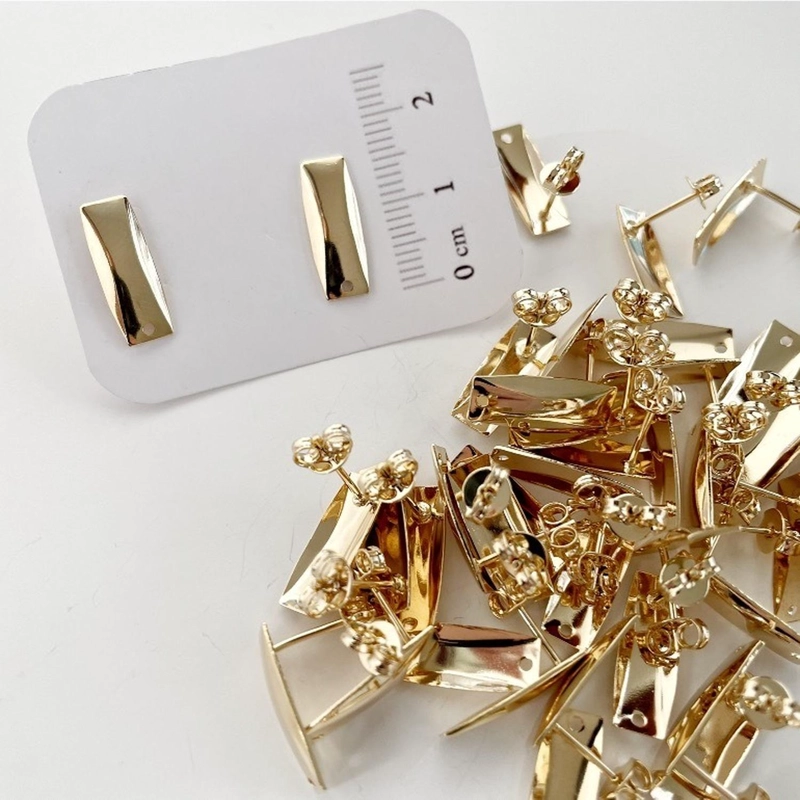 SET X6 PARES DE BASES DE AROS CON BAÑO DE ORO MODELO 4 AC0365 - 1
