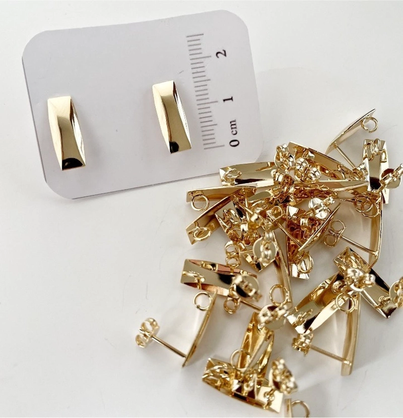 SET X6 PARES DE BASES DE AROS CON BAÑO DE ORO MODELO 4 AC9918 - 1