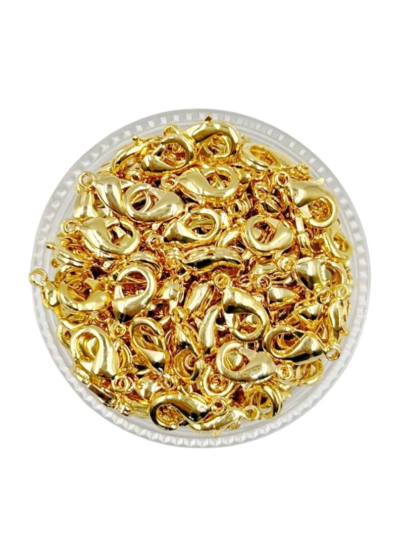 BROCHES CAIMAN PARA BISUTERIA DE BAÑO DE ORO 5GR TAMAÑO TALLA UNICA AC0523 - 1
