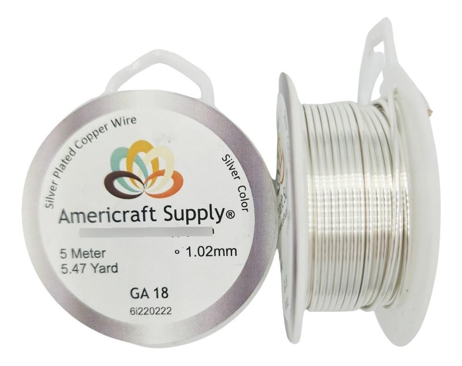 ALAMBRE PARA BISUTERÍA AMERICRAFT SUPPLY CALIBRE 18 - 5MTS - 1