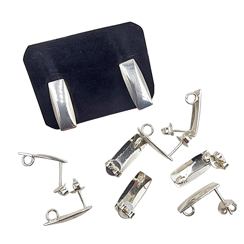 SET DE 6 PARES DE BASES DE AROS CON BAÑO DE ORO MODELOS 4 TAMAÑO TALLA UNICA AC9918P - 1
