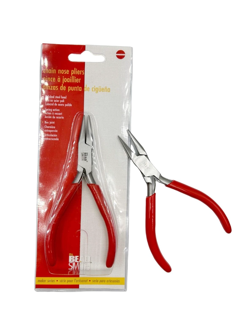 PINZA PARA BISUTERIA PUNTA PLANA BEADSMITH - 1