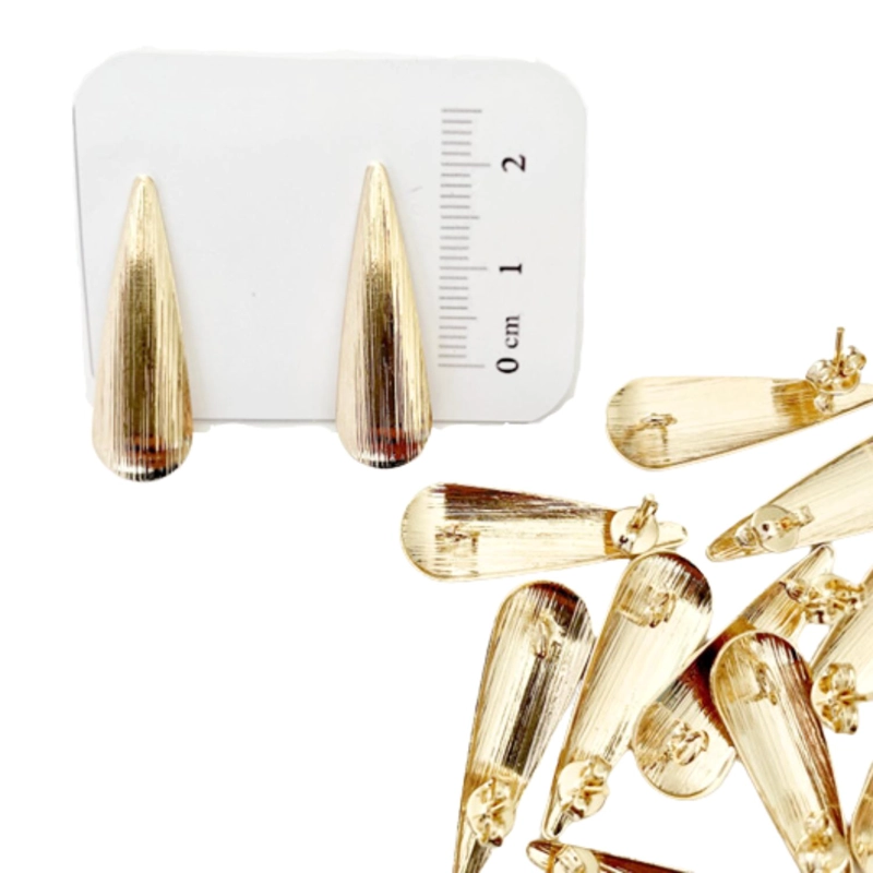 SET X6 PARES DE BASES DE AROS CON BAÑO DE ORO MODELO 8 AC5441 - 1