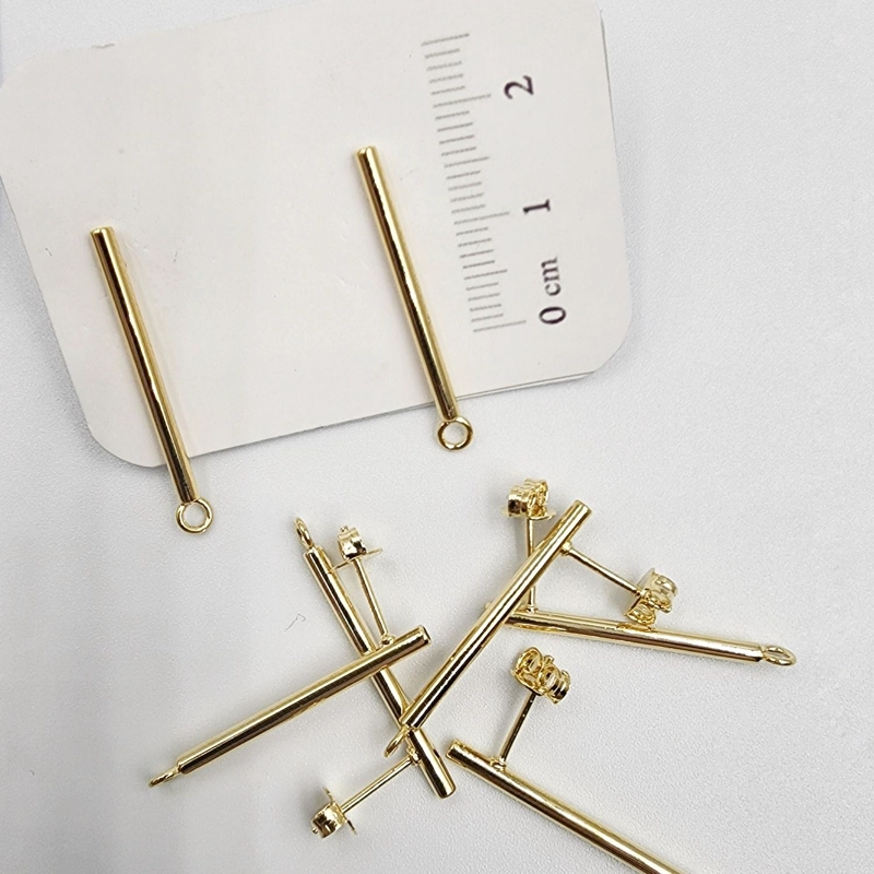 SET X6 PARES DE BASES DE AROS CON BAÑO DE ORO MODELO 4 AC10393 - 1