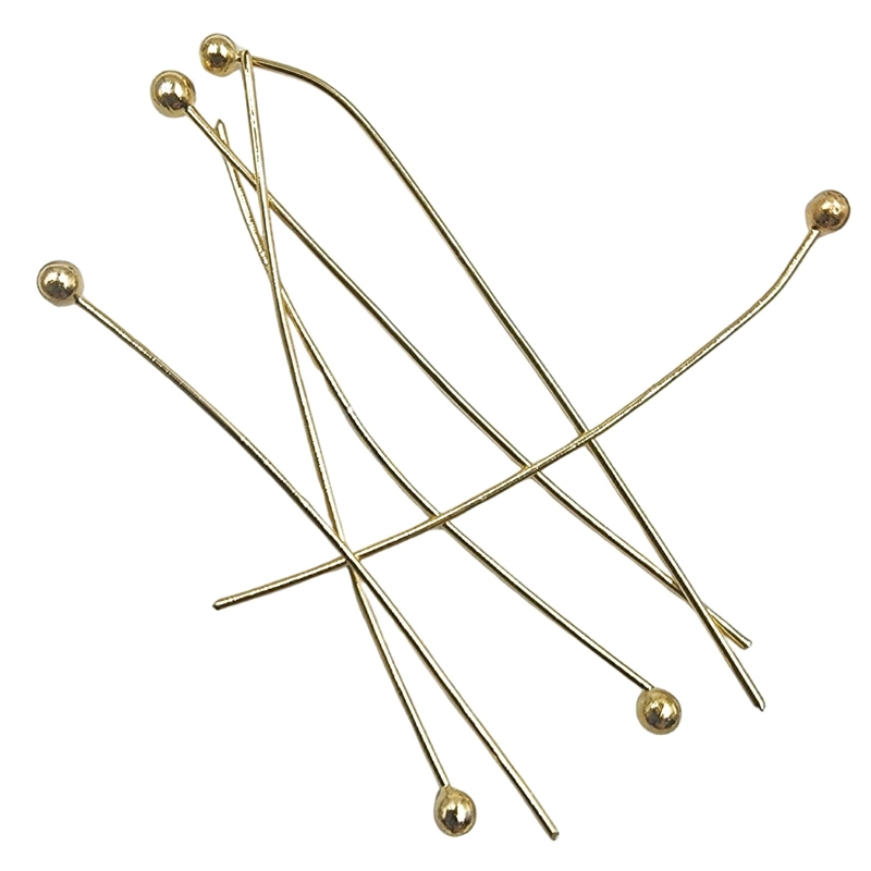 ALFILER VASTAGOS CON TOPE Y BAÑO DE ORO PARA BISUTERIA 5GR TAMAÑO TALLA UNICA AC030550.35 - 1