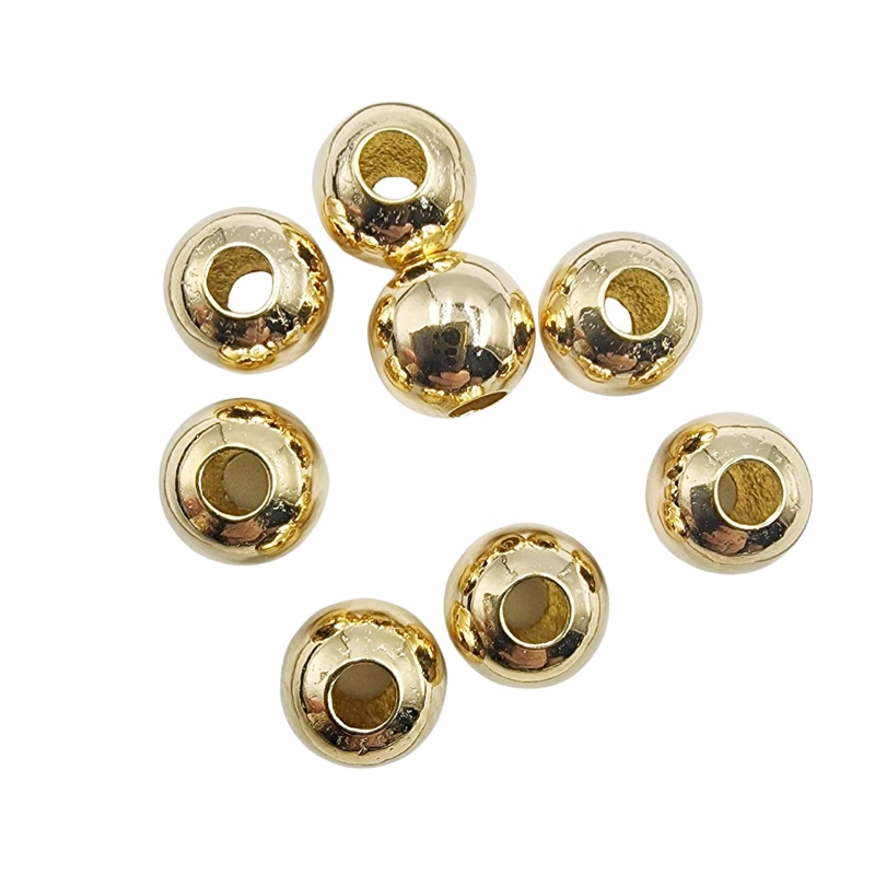BALINES PARA BISUTERIA DE DOBLE BAÑO DE ORO 5GR TAMAÑO TALLA UNICA BOL7X33ML - 1