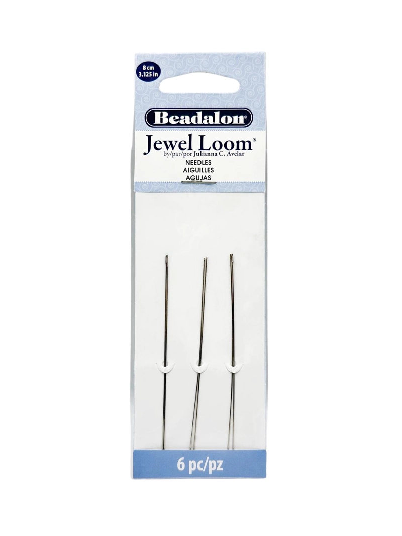 AGUJAS ESPECIALES TAMAÑO 8CM PARA TELAR MARCA BEADALON - 1