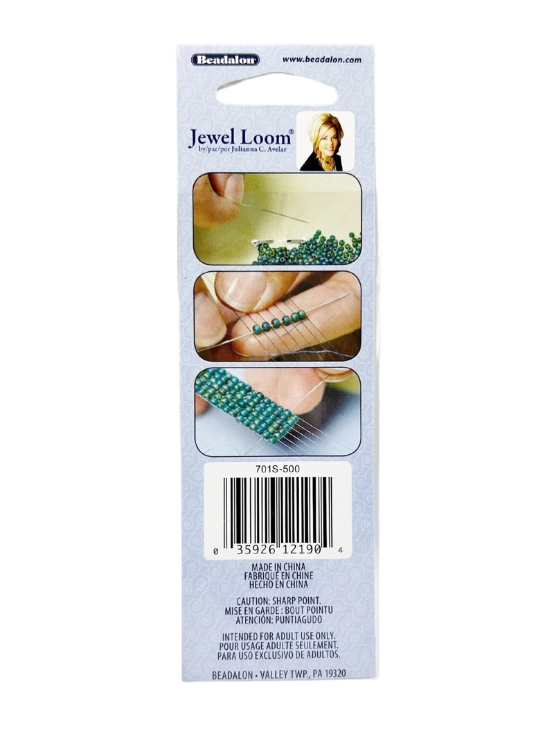 AGUJAS ESPECIALES TAMAÑO 8CM PARA TELAR MARCA BEADALON - 2