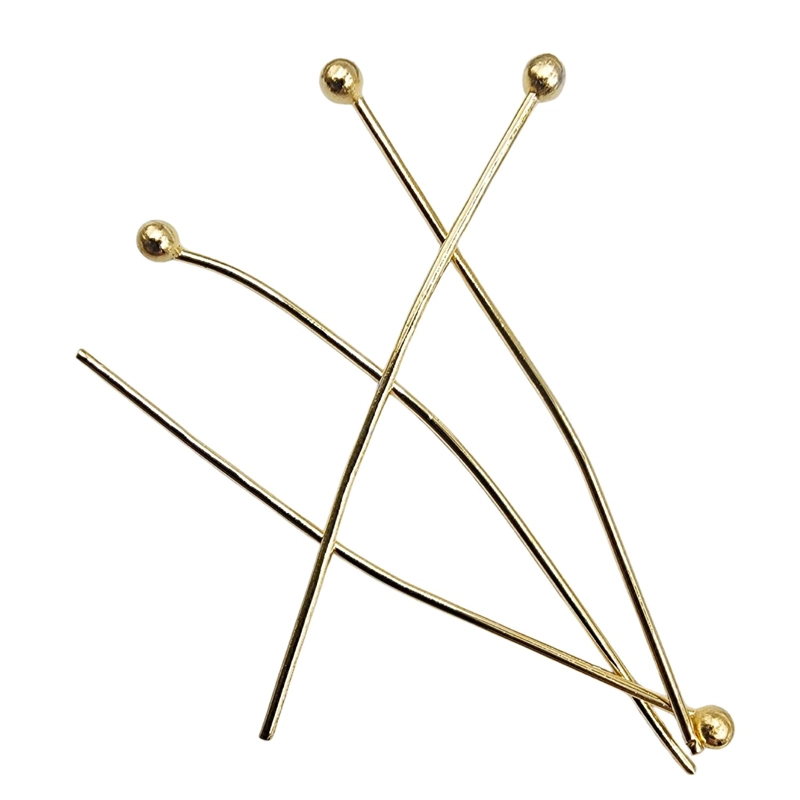 ALFILER VASTAGOS CON TOPE Y BAÑO DE ORO PARA BISUTERIA 5GR TAMAÑO TALLA UNICA AC008860.35 - 1