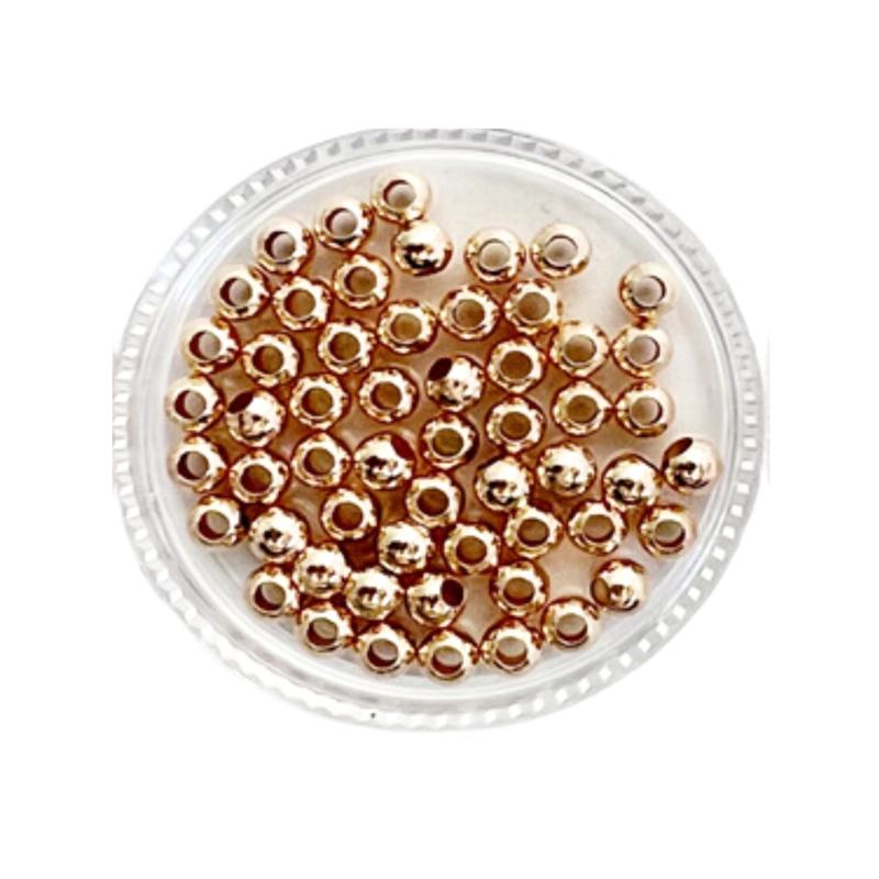 BALINES PARA BISUTERIA DE DOBLE BAÑO DE ORO 5GR TAMAÑO TALLA UNICA BOL4X23ML - 1