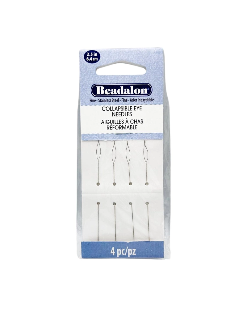SET DE 4 AGUJAS FINAS PLEGABLES BEADALON PARA HILAR - 1