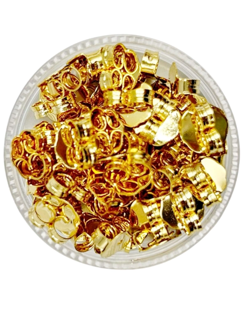 MARIPOSAS PARA CIERRE AROS DE BAÑO DE ORO 5GR TAMAÑO TALLA UNICA AC12071 - 1
